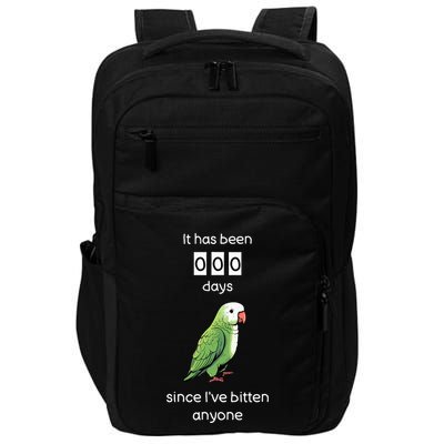 Funny Quaker Biting Quaker Parrot Joke Monk Parrot Impact Tech Backpack