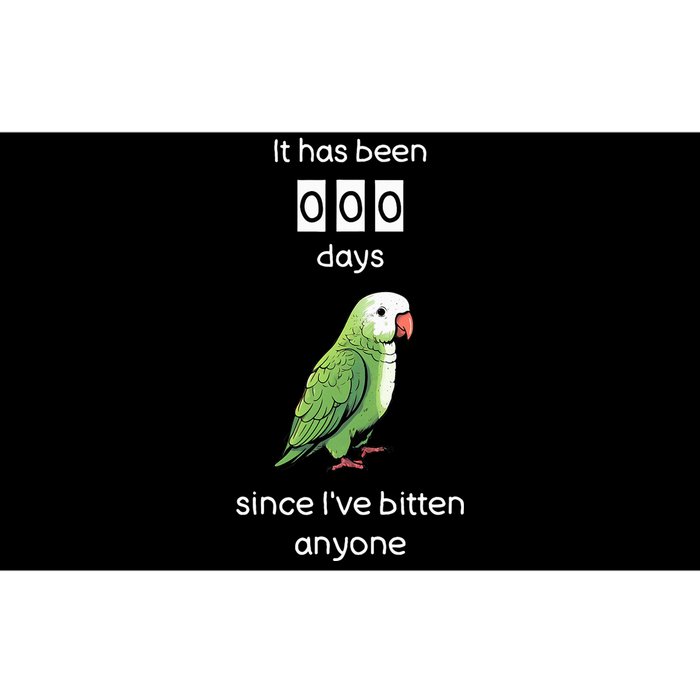 Funny Quaker Biting Quaker Parrot Joke Monk Parrot Bumper Sticker