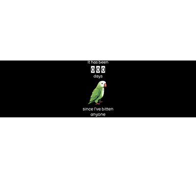 Funny Quaker Biting Quaker Parrot Joke Monk Parrot Bumper Sticker