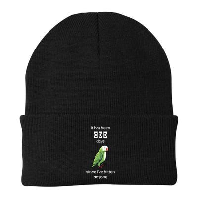 Funny Quaker Biting Quaker Parrot Joke Monk Parrot Beanie