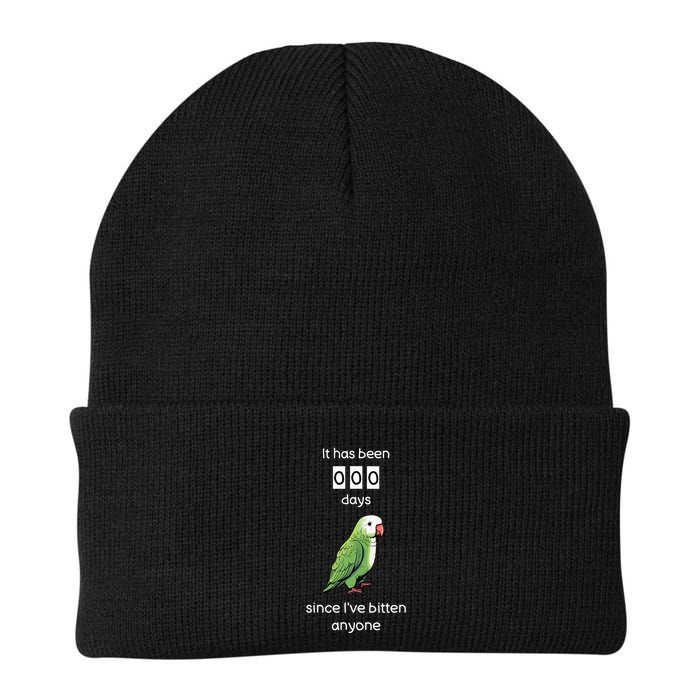 Funny Quaker Biting Quaker Parrot Joke Monk Parrot Beanie