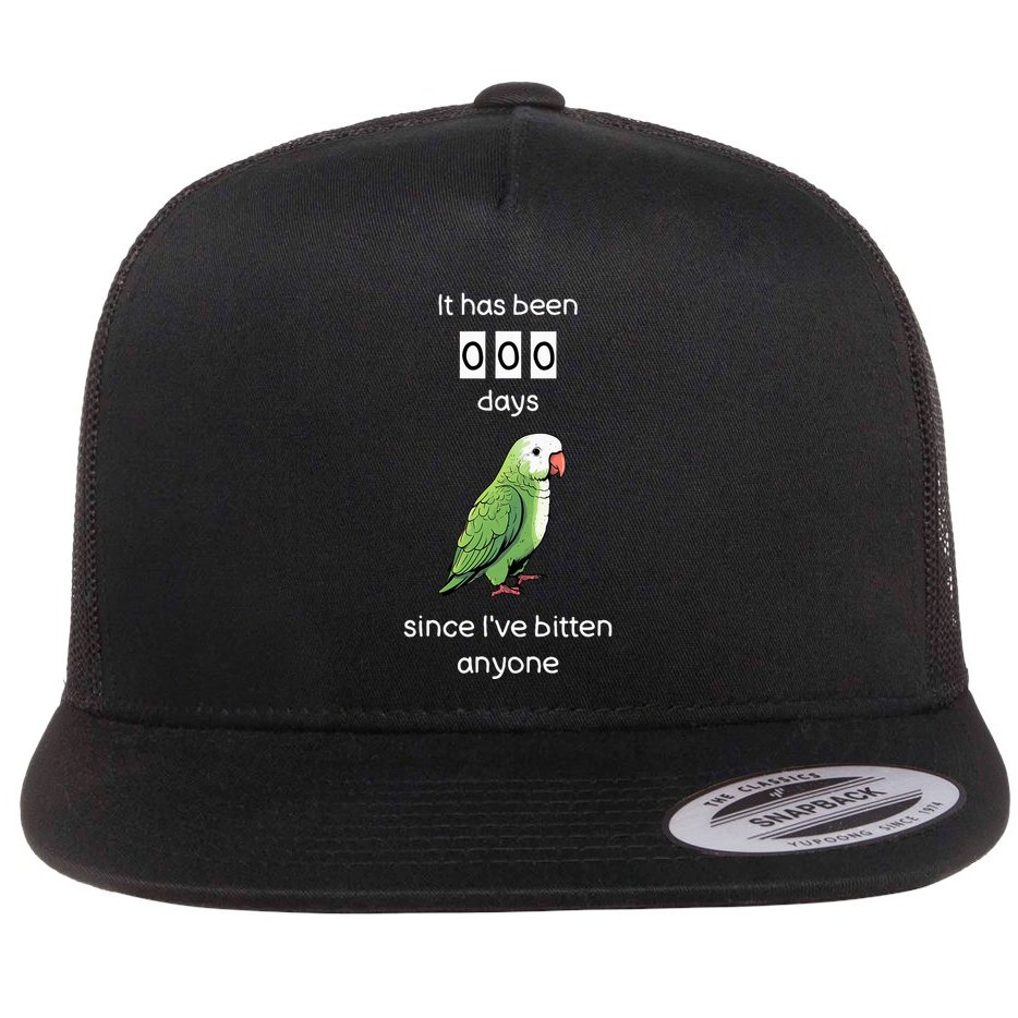 Funny Quaker Biting Quaker Parrot Joke Monk Parrot Flatbill Hat