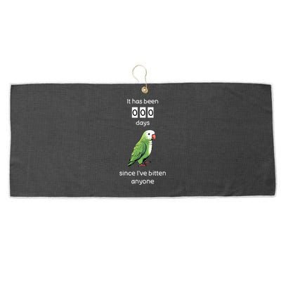 Funny Quaker Biting Quaker Parrot Joke Monk Parrot Large Microfiber Waffle Golf Towel