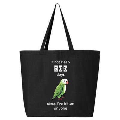 Funny Quaker Biting Quaker Parrot Joke Monk Parrot 25L Jumbo Tote