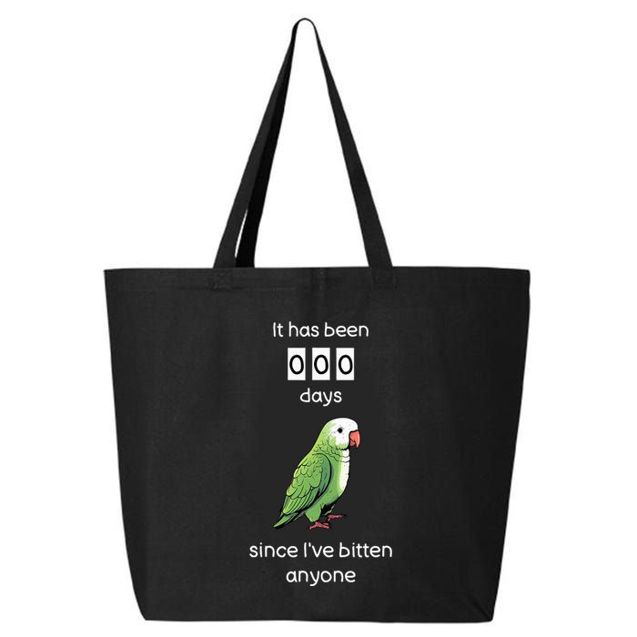Funny Quaker Biting Quaker Parrot Joke Monk Parrot 25L Jumbo Tote
