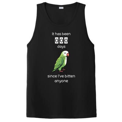 Funny Quaker Biting Quaker Parrot Joke Monk Parrot PosiCharge Competitor Tank