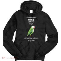 Funny Quaker Biting Quaker Parrot Joke Monk Parrot Tie Dye Hoodie
