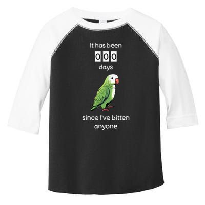 Funny Quaker Biting Quaker Parrot Joke Monk Parrot Toddler Fine Jersey T-Shirt