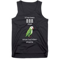 Funny Quaker Biting Quaker Parrot Joke Monk Parrot Tank Top