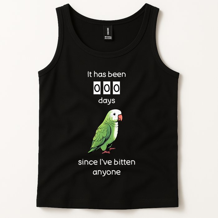 Funny Quaker Biting Quaker Parrot Joke Monk Parrot Tank Top