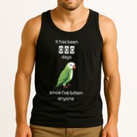 Funny Quaker Biting Quaker Parrot Joke Monk Parrot Tank Top