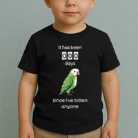 Funny Quaker Biting Quaker Parrot Joke Monk Parrot Toddler T-Shirt