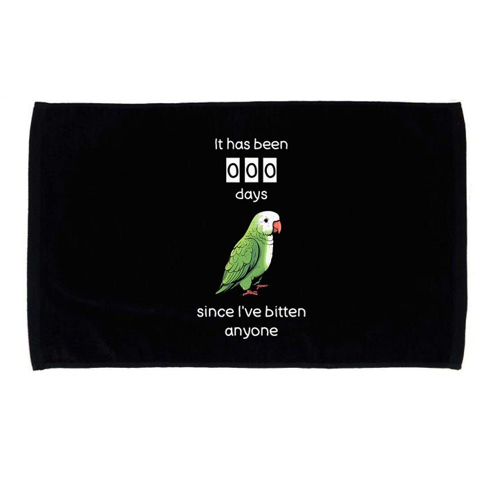 Funny Quaker Biting Quaker Parrot Joke Monk Parrot Microfiber Hand Towel