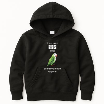Funny Quaker Biting Quaker Parrot Joke Monk Parrot Kids Hoodie