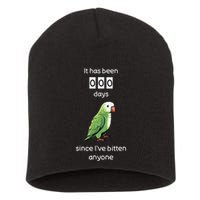 Funny Quaker Biting Quaker Parrot Joke Monk Parrot Short Acrylic Beanie