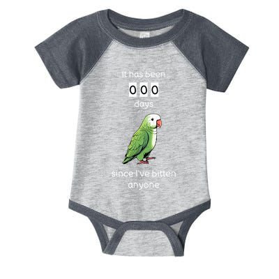 Funny Quaker Biting Quaker Parrot Joke Monk Parrot Infant Baby Jersey Bodysuit