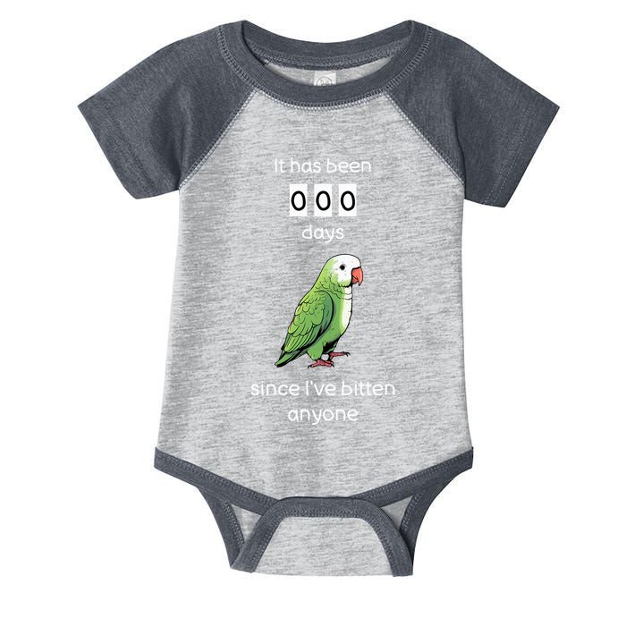 Funny Quaker Biting Quaker Parrot Joke Monk Parrot Infant Baby Jersey Bodysuit