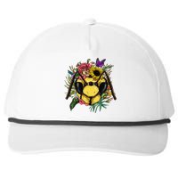 Floral Queen Bee Gardening Botanical Plants Lover Snapback Five-Panel Rope Hat