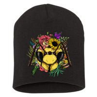 Floral Queen Bee Gardening Botanical Plants Lover Short Acrylic Beanie