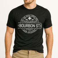 French Quarter Bourbon St New Orleans Fleur De Lis Souvenir Cooling Performance Crew T-Shirt