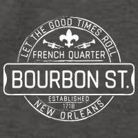 French Quarter Bourbon St New Orleans Fleur De Lis Souvenir Vector Backpack
