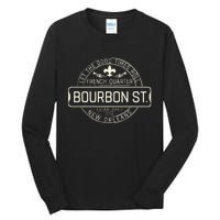 French Quarter Bourbon St New Orleans Fleur De Lis Souvenir Tall Long Sleeve T-Shirt