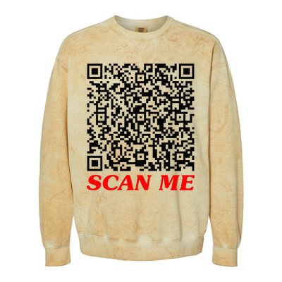 Fuckyou Qr Code Anti Social Sarcastic Colorblast Crewneck Sweatshirt