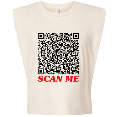 Fuckyou Qr Code Anti Social Sarcastic Garment-Dyed Women's Muscle Tee