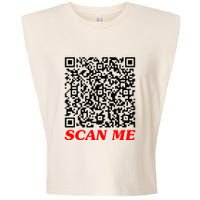 Fuckyou Qr Code Anti Social Sarcastic Garment-Dyed Women's Muscle Tee
