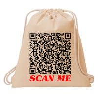 Fuckyou Qr Code Anti Social Sarcastic Drawstring Bag