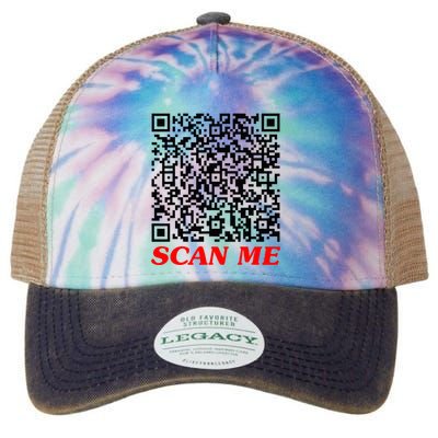 Fuckyou Qr Code Anti Social Sarcastic Legacy Tie Dye Trucker Hat