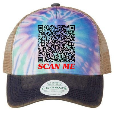 Fuckyou Qr Code Anti Social Sarcastic Legacy Tie Dye Trucker Hat