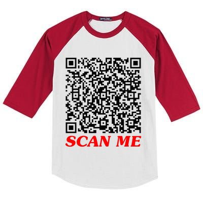 Fuckyou Qr Code Anti Social Sarcastic Kids Colorblock Raglan Jersey