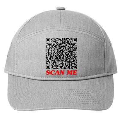 Fuckyou Qr Code Anti Social Sarcastic 7-Panel Snapback Hat