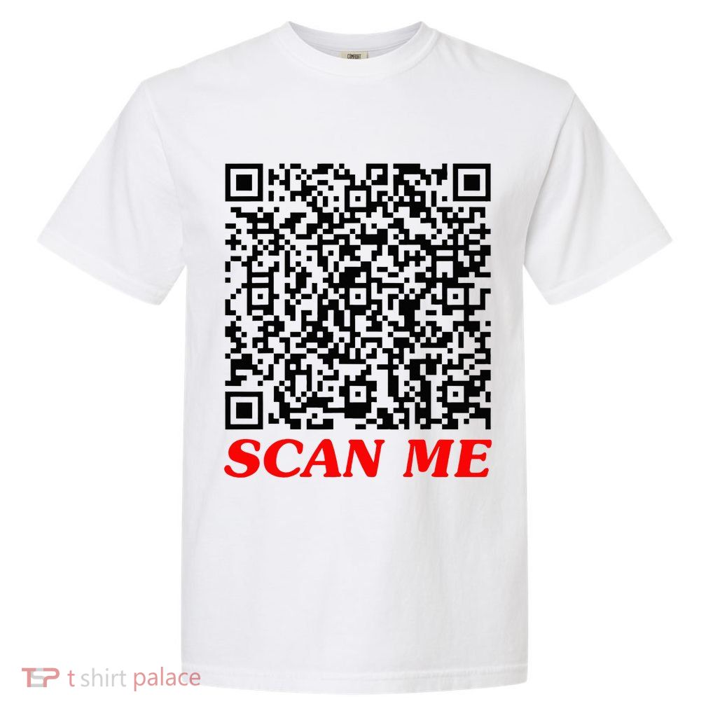 Fuckyou Qr Code Anti Social Sarcastic Garment-Dyed Heavyweight T-Shirt