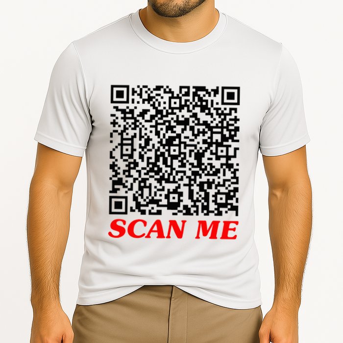 Fuckyou Qr Code Anti Social Sarcastic Cooling Performance Crew T-Shirt