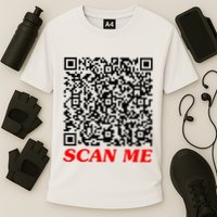 Fuckyou Qr Code Anti Social Sarcastic Cooling Performance Crew T-Shirt