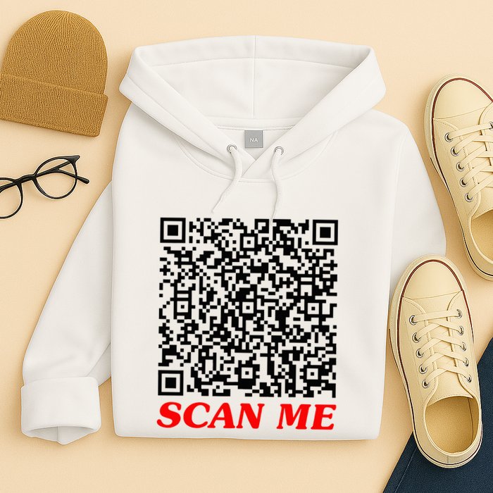 Fuckyou Qr Code Anti Social Sarcastic Hoodie