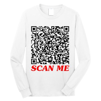 Fuckyou Qr Code Anti Social Sarcastic Long Sleeve Shirt