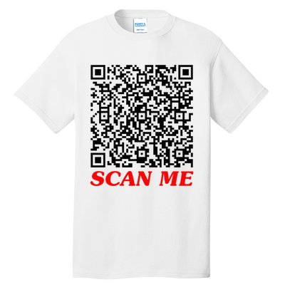 Fuckyou Qr Code Anti Social Sarcastic Tall T-Shirt