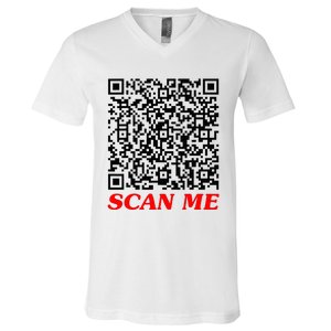 Fuckyou Qr Code Anti Social Sarcastic V-Neck T-Shirt