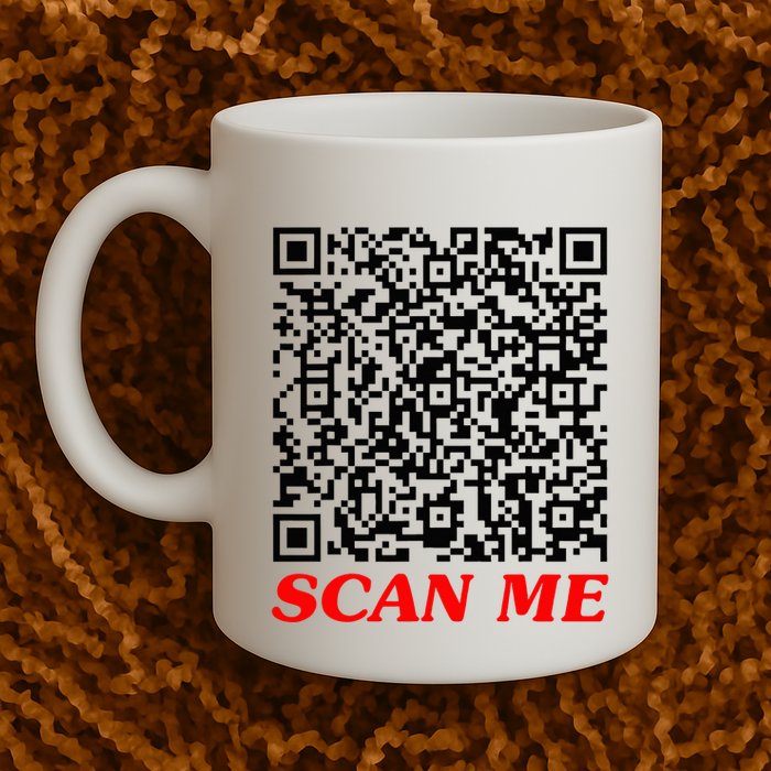 Fuckyou Qr Code Anti Social Sarcastic Mug