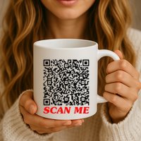 Fuckyou Qr Code Anti Social Sarcastic Mug
