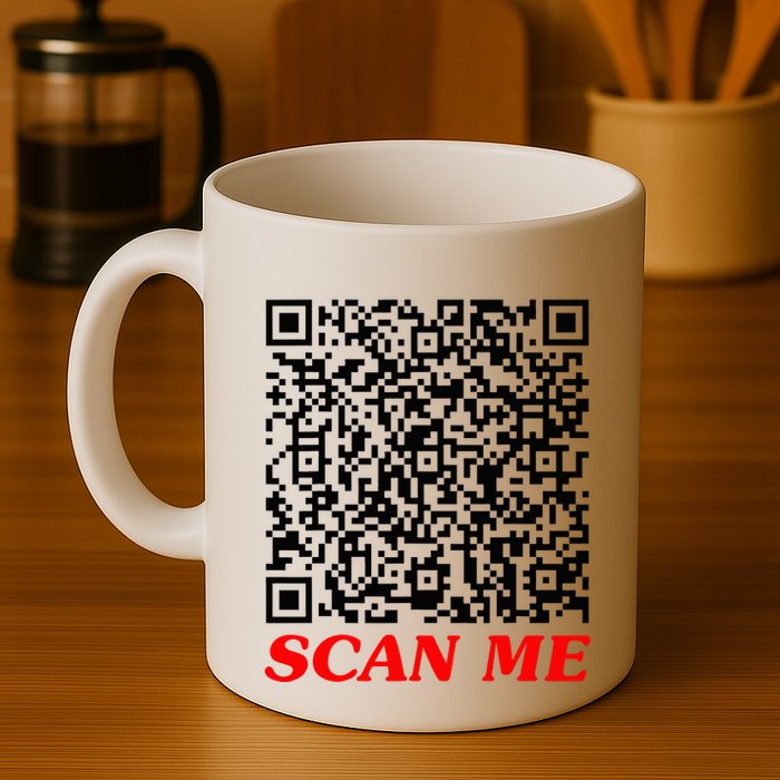 Fuckyou Qr Code Anti Social Sarcastic Mug