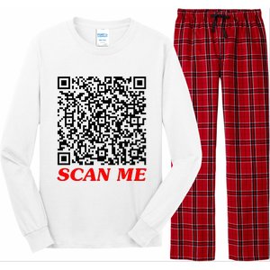 Fuckyou Qr Code Anti Social Sarcastic Long Sleeve Pajama Set