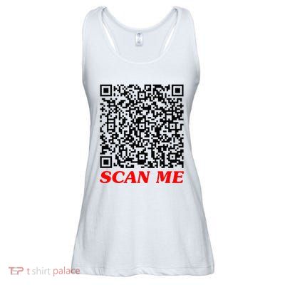 Fuckyou Qr Code Anti Social Sarcastic Ladies Essential Flowy Tank