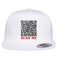 Fuckyou Qr Code Anti Social Sarcastic Flat Bill Trucker Hat