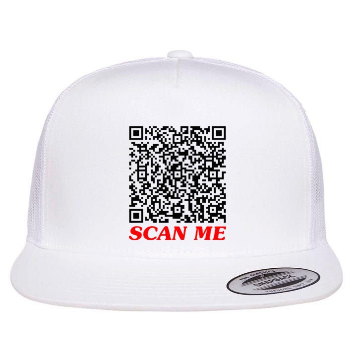 Fuckyou Qr Code Anti Social Sarcastic Flat Bill Trucker Hat