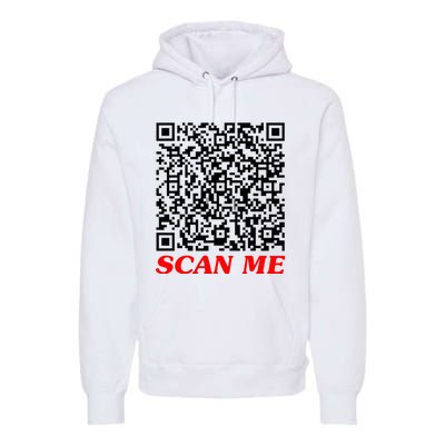 Fuckyou Qr Code Anti Social Sarcastic Premium Hoodie