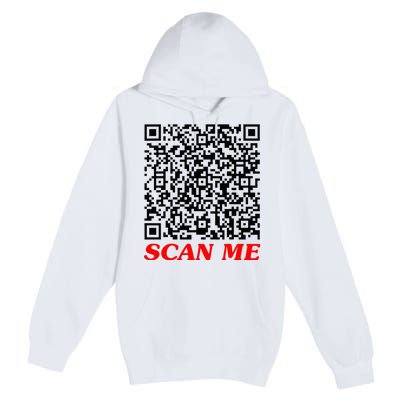 Fuckyou Qr Code Anti Social Sarcastic Premium Pullover Hoodie